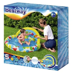 BASENIK DLA DZIECI Z DASZKIEM I PODUSZKĄ WODNĄ 120X117X46 CM