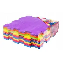 MATA EDUKACYJNA Z PIANKI DLA DZIECI – 9 ELEMENTÓW 32 X 32 CM SMILY PLAY