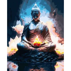 MALOWANIE PO NUMERACH POSĄG BUDDY 40X50 CM