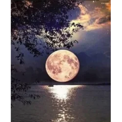 MOZAIKA DIAMENTOWA PEŁNIA KSIĘŻYCA 40X50 CM – CREADU