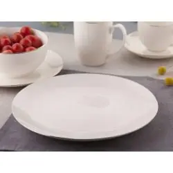 TALERZ PORCELANOWY OBIADOWY 26 CM ZŁOTA LINIA ALTOM DESIGN BELLA