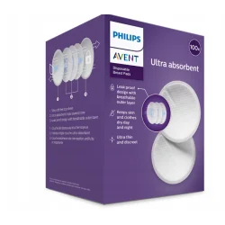 JEDNORAZOWE WKŁADKI LAKTACYJNE PHILIPS AVENT BIAŁE 100 SZT.