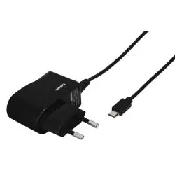 ŁADOWARKA SIECIOWA HAMA 1A MICRO USB 230V Z KABLEM 90 CM