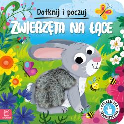 ZWIERZĘTA NA ŁĄCE. DOTKNIJ I POCZUJ. KSIĄŻECZKA SENSORYCZNA II GATUNEK