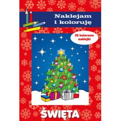 ŚWIĘTA. NAKLEJAM I KOLORUJĘ
