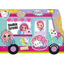 SŁODKIE SYRENKI. KOLOROWANKA Z NAJKLEJKAMI