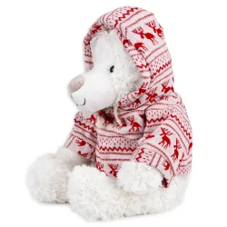 MIŚ PLUSZOWY 33 CM W ŚWIĄTECZNEJ BLUZIE