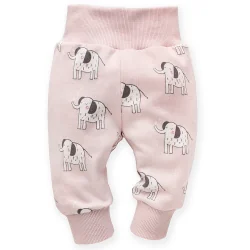 LEGGINSY NIEMOWLĘCE PINOKIO WILD ANIMALS RÓŻOWE 80 CM
