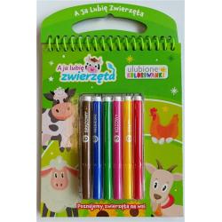 A JA LUBIĘ ZWIERZĘTA. POZNAJEMY ZWIERZĘTA NA WSI. ULUBIONE KOLOROWANKI II GATUNEK