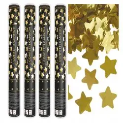TUBA KONFETTI GWIAZDKI ZŁOTE 40CM