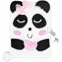 PAMIĘTNIK Z KŁÓDKĄ 3D SWEET PANDA A5 96 KARTEK