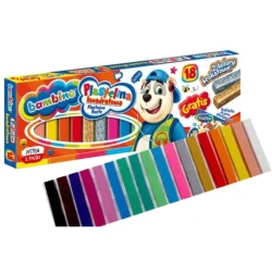 PLASTELINA 18 KOLORÓW KWADRATOWA ST. MAJEWSKI 3+