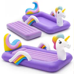 BESTWAY MATERAC DMUCHANY ŁÓŻKO JEDNOROŻEC 196X104 CM