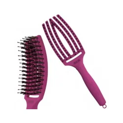 SZCZOTKA Z NATURALNYM WŁOSIEM DZIKA OLIVIA GARDEN FINGERBRUSH RÓŻOWA