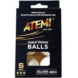 PIŁECZKI DO PING PONGA ATEMI BIAŁE 6 SZTUK