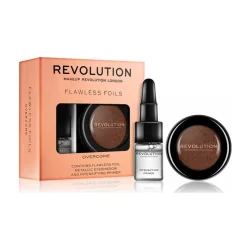 CIENIE DO POWIEK METALICZNE + BAZA FLAWLESS FOILS MAKEUP REVOLUTION
