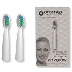 OROMED SONIC BASIC WHITE KOŃCÓWKI DO SZCZOTECZKI SONICZNEJ 2 SZTUKI – BIAŁE, ORYGINALNE, PRECYZYJNE