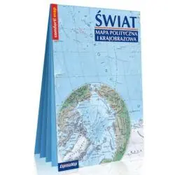 ŚWIAT MAPA POLITYCZNA I KRAJOBRAZOWA LAMINOWANA MAPA W FORMACIE XXL 1:31 000 000