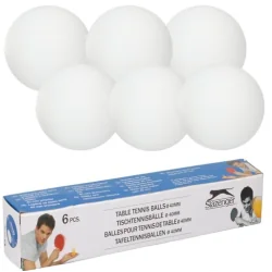 PIŁECZKI DO TENISA STOŁOWEGO SLAZENGER BIAŁE 6 SZTUK