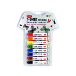 MARKERY DO TKANIN 8 KOLORÓW ZESTAW TOMA