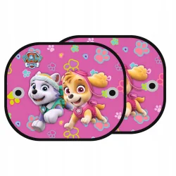 OSŁONKA PRZECIWSŁONECZNA PSI PATROL RÓŻOWA 2 SZTUKI DO SAMOCHODU