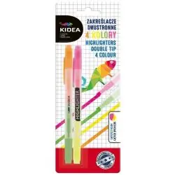 ZAKREŚLACZE DWUSTRONNE 4 KOLORY
