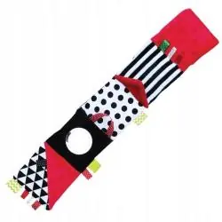 KSIĄŻECZKA KONTRASTOWA SENSORYCZNA CZERWONA DLA NIEMOWLĄT 0+