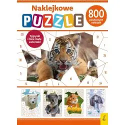 TYGRYSKI I INNE MAŁE ZWIERZAKI. NAKLEJKOWE PUZZLE