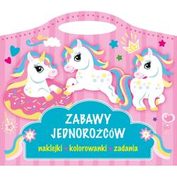ZABAWY JEDNOROŻCÓW. NAKLEJKI, KOLOROWANKI, ZADANIA II GATUNEK
