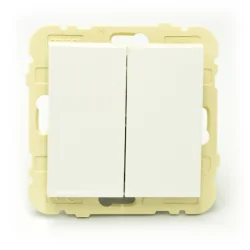 WŁĄCZNIK PODWÓJNY KRZYŻOWY BIAŁY EFAPEL LOGUS 90
