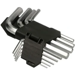 KLUCZE IMBUSOWE WKRĘTAKI KRÓTKIE CrV 1,5–10 MM 9 SZTUK