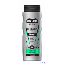 MĘSKI ŻEL POD PRYSZNIC 3W1 LIGHT AZURE + ALOE 400ML ON LINE