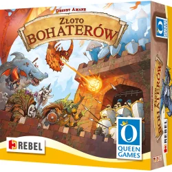 ZŁOTO BOHATERÓW – PRZYGODOWA GRA PLANSZOWA REBEL 8+
