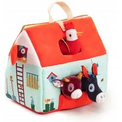 ROZKŁADANY DOEMK FARMA Z 6 ZWIERZĄTKAMI Z ROLNIKIEM I TRAKTOREM 18M+