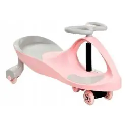 JEŹDZIK GRAWITACYJNY DLA DZIECI Z ŚWIECĄCYMI KÓŁKAMI LED RÓŻOWY TOYZ 3+