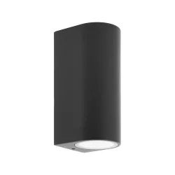 KINKIET CZARNY ZEWNĘTRZNY TETJE OKRĄGŁY 16 CM PRIOS