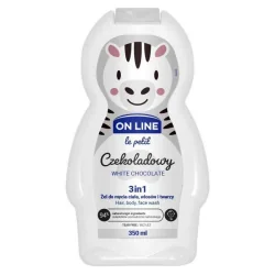 CZEKOLADOWY ŻEL DO MYCIA CIAŁA WŁOSÓW I TWARZY 3IN1 350ML ON LINE