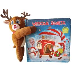 WESOŁE ŚWIĘTA. KSIĄŻKA Z MASKOTKĄ