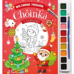 CHOINKA. MALOWANIE FARBKAMI
