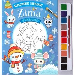 ZIMA. MALOWANE FARBKAMI