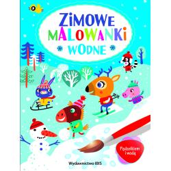 ZIMOWE MALOWANKI WODNE. PĘDZELKIEM I WODĄ