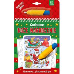 CUDOWNE BOŻE NARODZENIE. MALOWANKA Z PISAKIEM WODNYM