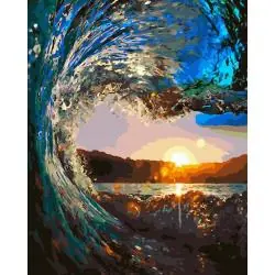 MALOWANIE PO NUMERKACH KRYSZTAŁOWA FALA 40 X 50 CM TWOJE HOBBY