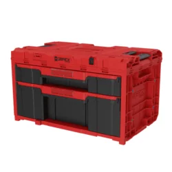 SKRZYNKA NARZĘDZIOWA QBRICK ONE DRAWER 2 PLUS 2.0 CUSTOM RED ULTRA HD Z SZUFLADAMI