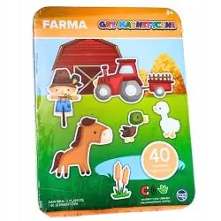 GRA MAGNETYCZNA FARMA PLANSZOWA EDUKACYJNA DLA DZIECI 3+