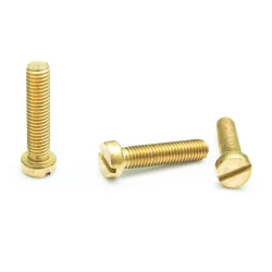 ŚRUBA MOSIĘŻNA WALCOWA PŁASKA DIN 84 M1.6X4 (100 SZT)
