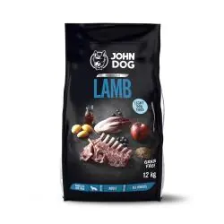 JOHN DOG KARMA SUCHA PREMIUM LIGHT JAGNIĘCINA 12KG – BEZZBOŻOWA DLA PSÓW DOROSŁYCH I SENIORÓW