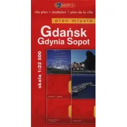 GDAŃSK, GDYNIA, SOPOT. PLAN MIASTA 1:22 500