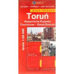TORUŃ, ALEKSANDRÓW KUJAWSKI, GOLUB-DOBRZYŃ, CIECHOCINEK. PLAN MIASTA SKALA 1:20 000
