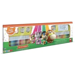 44 KOTY KOMPLET PISAKÓW I STEMPLI DLA DZIECI MULTIPRINT 60 ELEMENTÓW